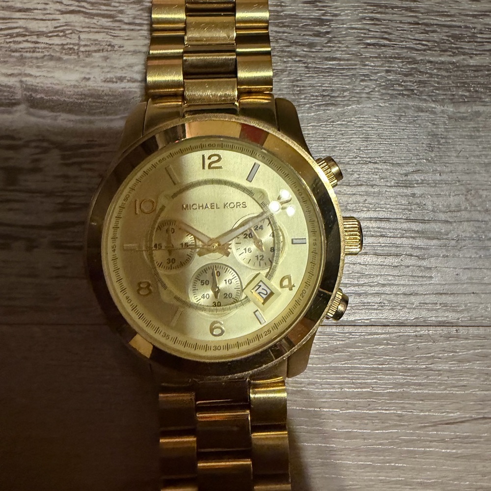 Michael Kors Gold Stainless Steel Wristwatch